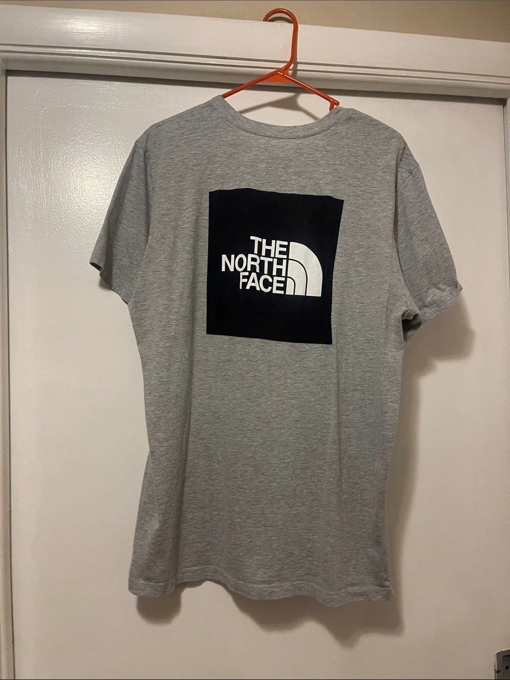 The North Face Gray Tee with Black Logo xl
